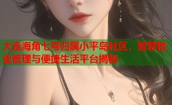 大连海角七号归属小平岛社区，智慧物业管理与便捷生活平台揭秘