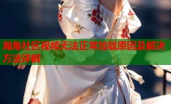海角社区视频无法正常加载原因及解决方法详解