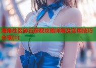 海角社区砖石获取攻略详解及实用技巧分享(1)