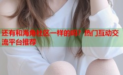 还有和海角社区一样的吗？热门互动交流平台推荐
