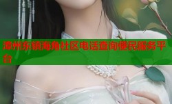 漳州东镇海角社区电话查询便民服务平台