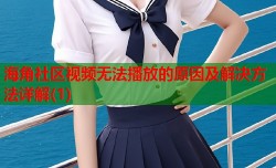 海角社区视频无法播放的原因及解决方法详解(1)