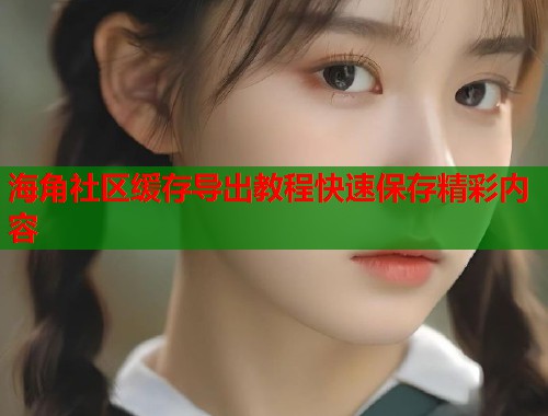 海角社区缓存导出教程快速保存精彩内容  第2张