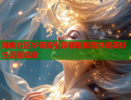 海角社区华锦霞引领邻里和谐共建美好生活新篇章  第1张