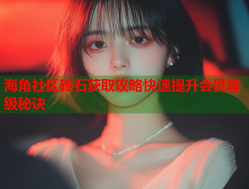 海角社区砖石获取攻略快速提升会员等级秘诀  第2张