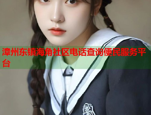 漳州东镇海角社区电话查询便民服务平台  第2张