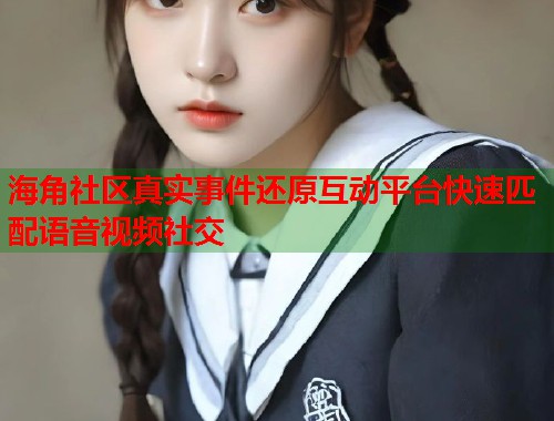 海角社区真实事件还原互动平台快速匹配语音视频社交  第1张