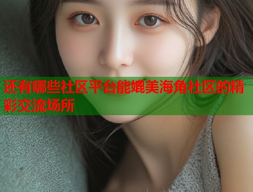 还有哪些社区平台能媲美海角社区的精彩交流场所  第1张